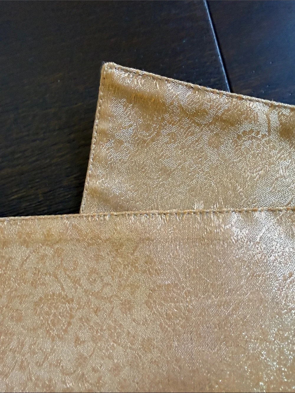 Pier One Imports Gold Jacquard placemats - set of 8